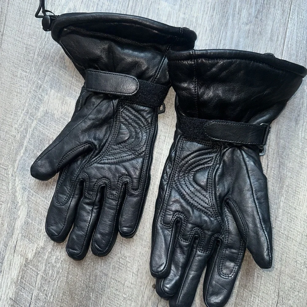 Harley Davidson Women's Gloves Medium  Reflective Tribal Y2K Goth Grunge‎
